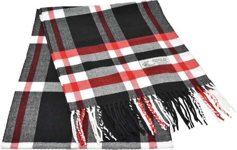 Glory Max Classic Plaid Striped Luxurious Checked Pattern Winter Scarf For Men Women Soft Cashmere Feel 72"x12" - Image 4